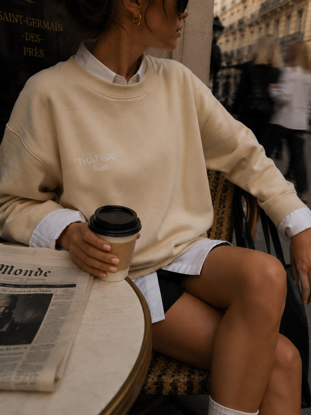 MOONSTONE BEIGE SWEATSHIRT  | Romanticize Your Chaos