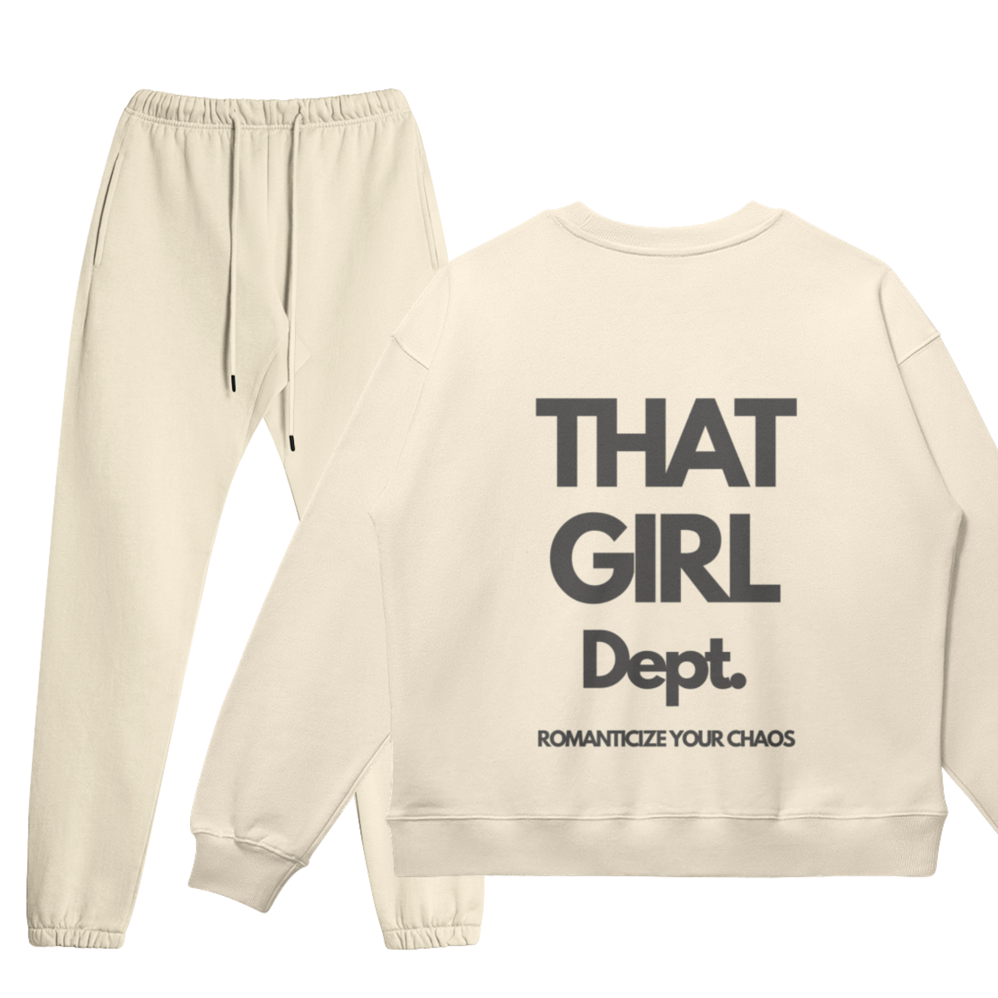 CREWNECK SET - Moonstone Beige