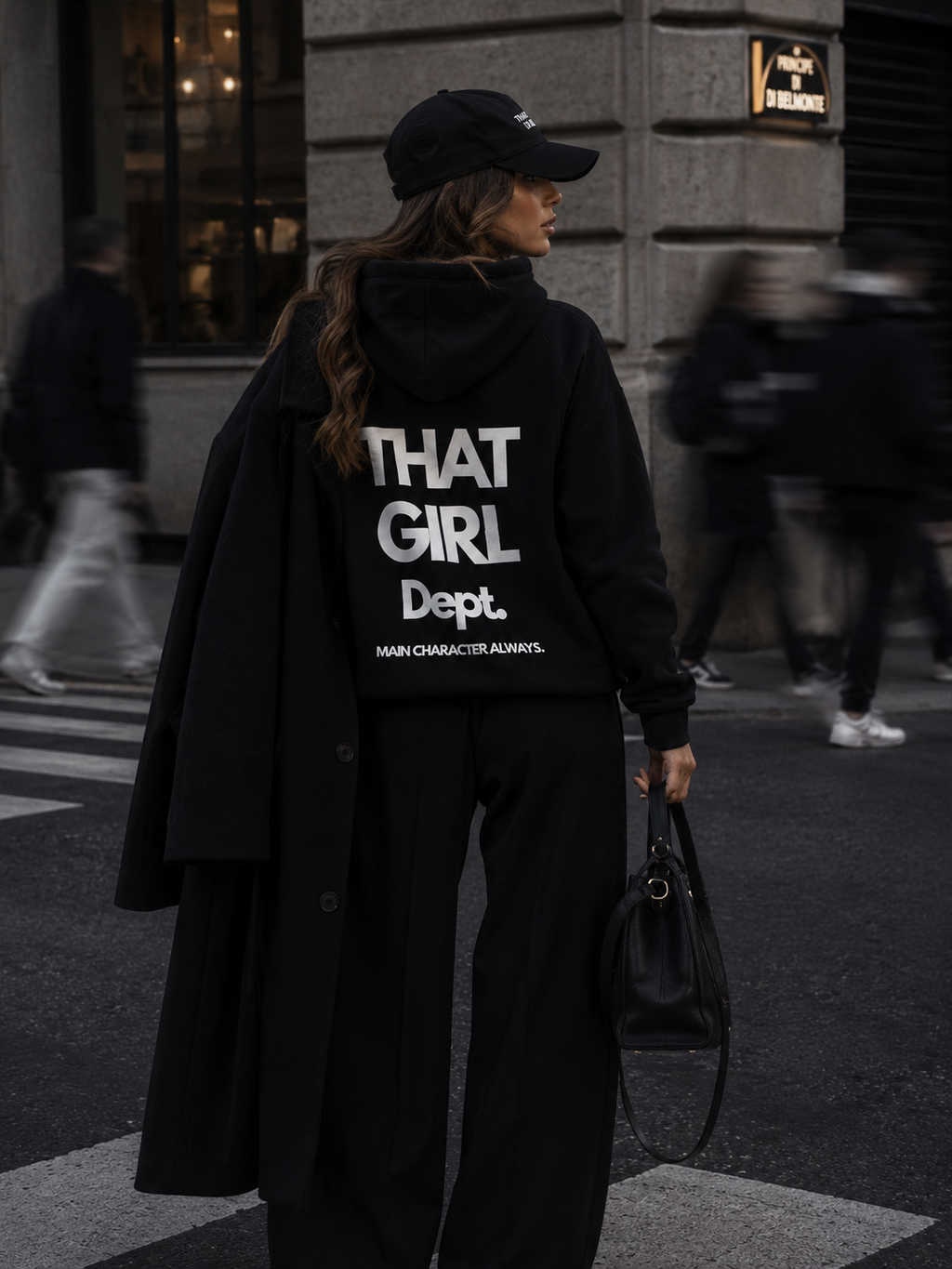 ECLIPSE BLACK HOODIE - Main Character. Always